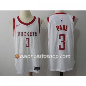 Camiseta Hombre NBA Houston Rockets Chris Paul 3 Nike 2017-18 Blanco Swingman